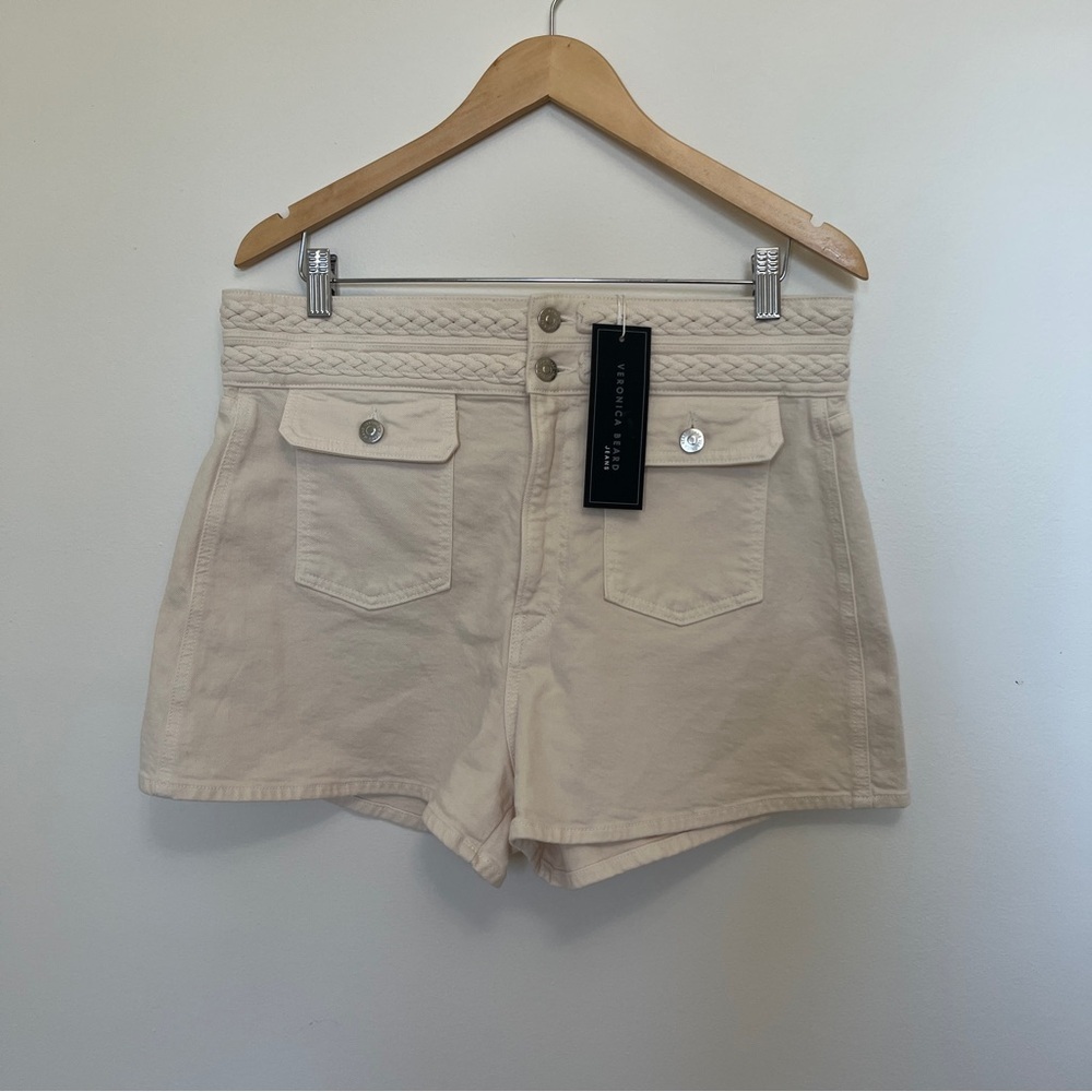 NWT Veronica Beard Yandell Short in Ecru Size 31 - Picture 4 of 8